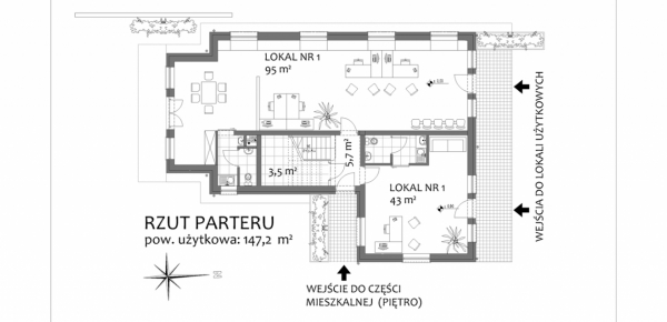 Budynek usługowo - mieszkalny Budynek usługowo - mieszkalny