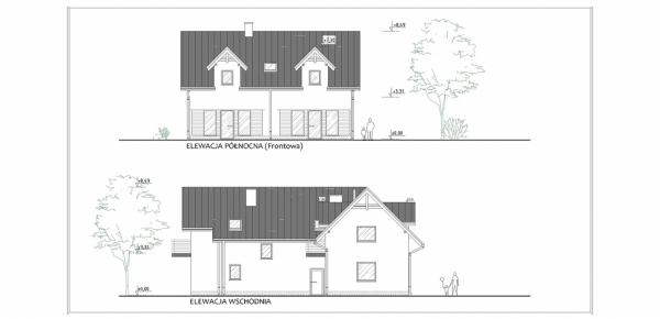 Budynek usługowo - mieszkalny Budynek usługowo - mieszkalny